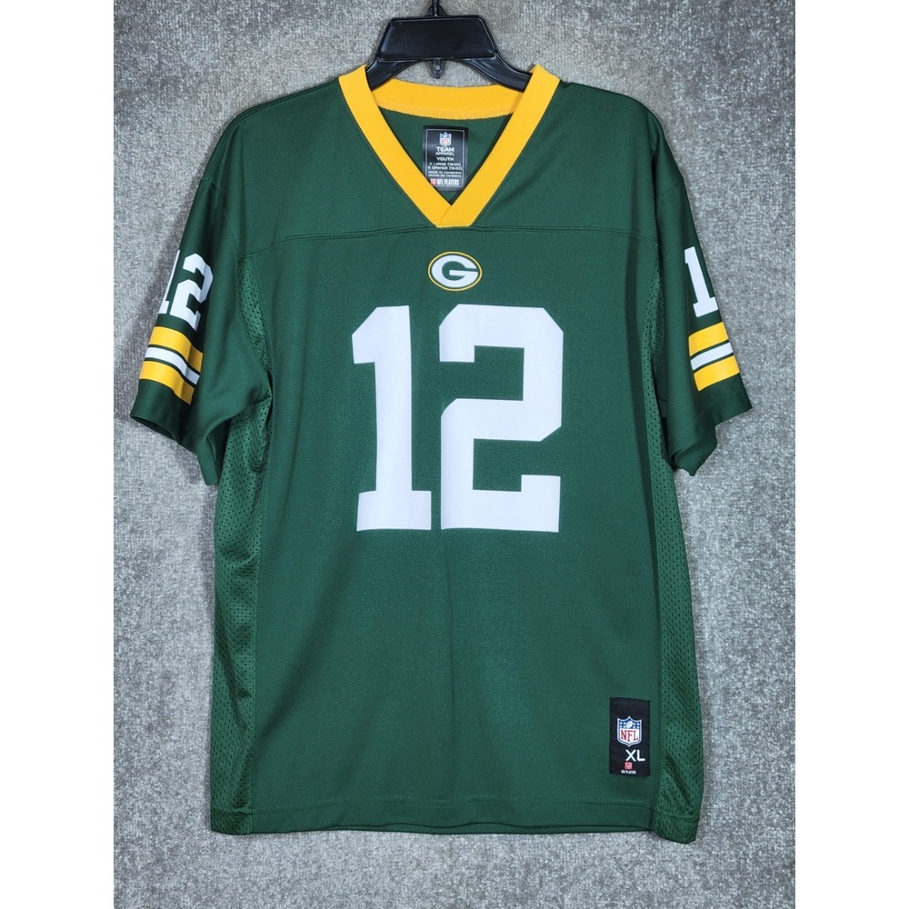NFL Players Team Apparel Jersey Youth Size XL 18-20 Aaron Rodgers #12 Packers